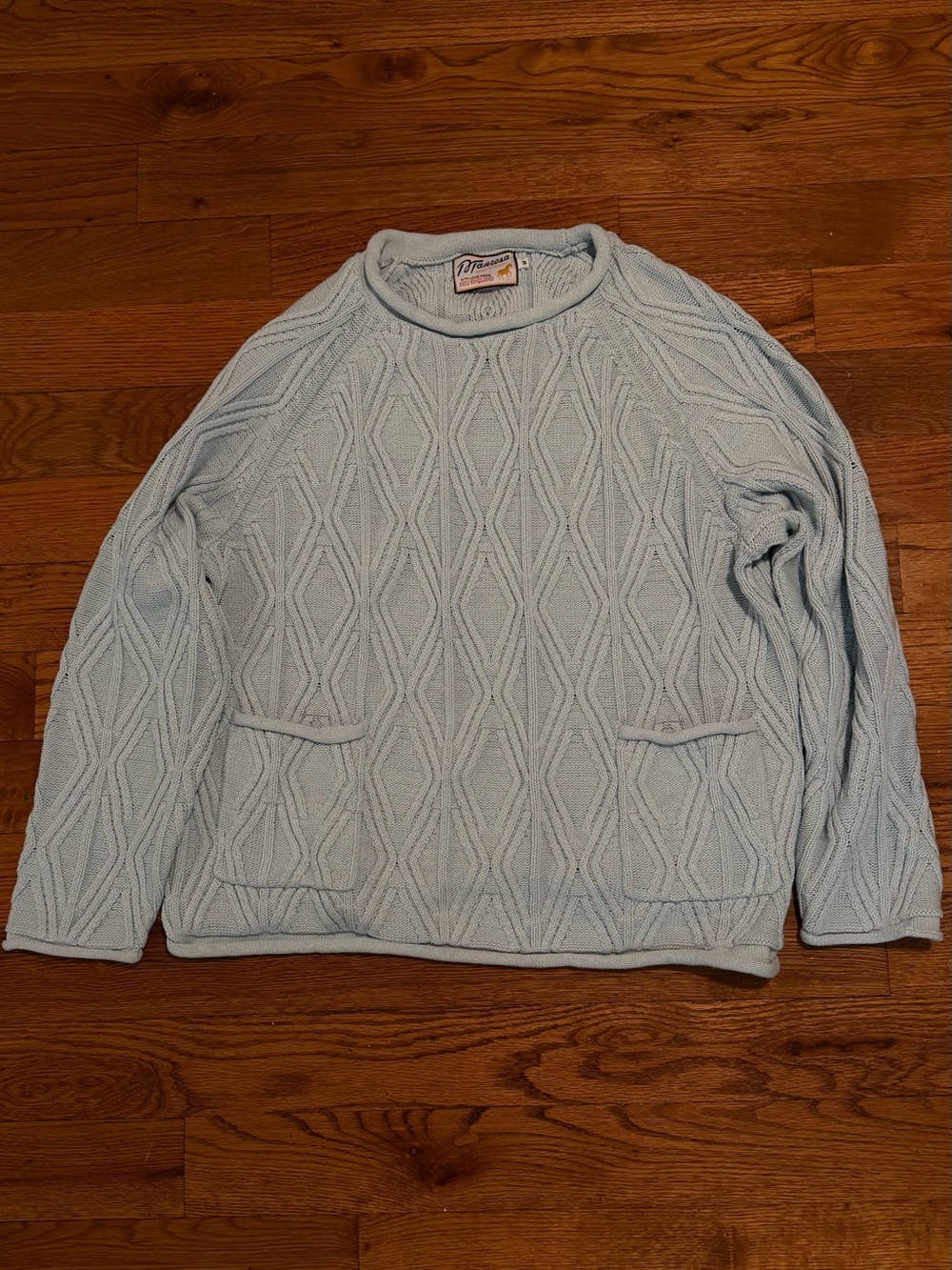 Manresa Oysterman Sweater - Light Blue M